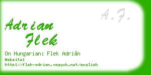 adrian flek business card